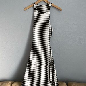 Striped Backless Bodycon